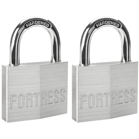 Master Lock Fortress 5.6 in.   H X 1-1/2 in.   W Aluminum 4-Pin Cylinder Padlock 2 pk Keyed Alike