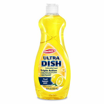 Ultra Dish Detergent, Lemon Zest, 25-oz. (Pack of 12)