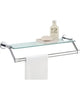 Neu Home Clear Towel Bar with Shelf 21.75 in. L Glass