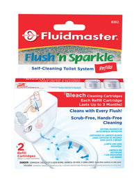 Fluidmaster Flush N' Sparkle No Scent Continuous Toilet Cleaning System Refill 2 Liquid