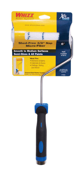Whizz Microfiber 6 in. W Mini Paint Roller Cover and Frame Threaded End