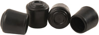 Waxman Consumer Group 4440655 1" Black Rubber Chair Tips 4 Count