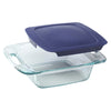Pyrex 8 in. W x 8 in. L Baking Dish Blue/Clear (Pack of 3)