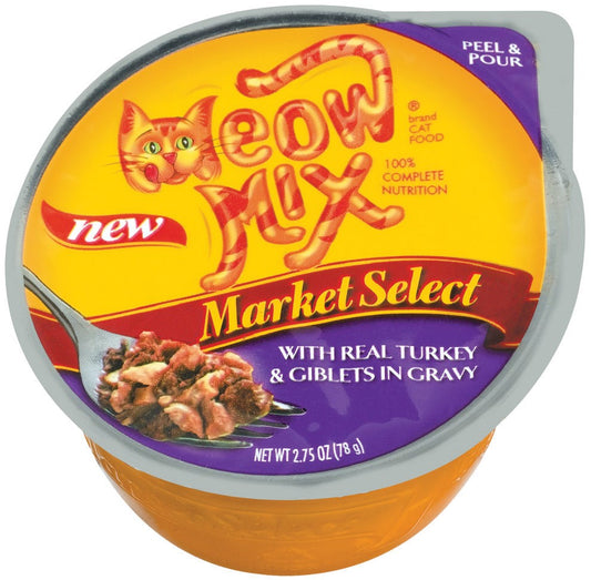 Meow Mix 29274-14919 2.75 Oz Tender Favorites Real Turkey & Giblets In Sauce Meow Mix Wet Cat Food (Pack of 24)