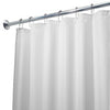 iDesign 72 in. H X 108 in. W White Shower Curtain Liner Polyester