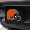 NFL - Cleveland Browns  Black Metal Hitch Cover - 3D Color Emblem