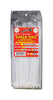 Tool City  8.1 in. L White  Cable Tie  100 pk