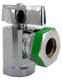 Lasco 1/2 in. FIP X 1/2 in. IP Brass Angle Stop Valve