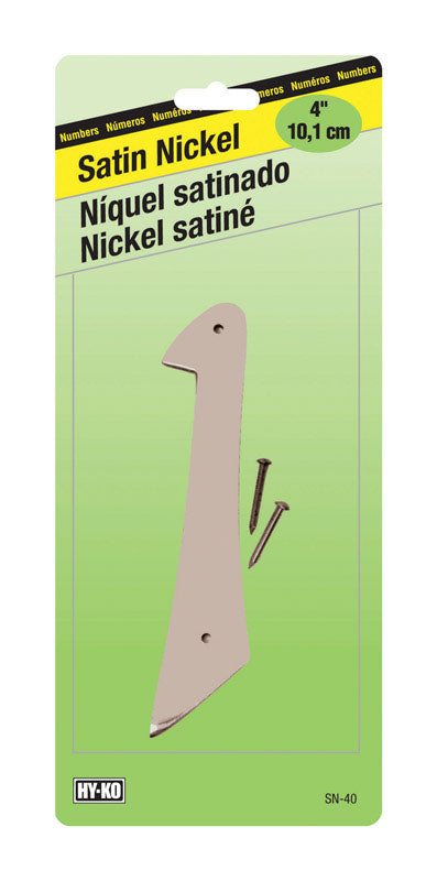 Hy-Ko 4 in. Gray Nickel Number 1 Nail-On 1 pc. (Pack of 10)