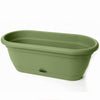 Bloem Lucca 7.5 in. H X 18 in. W X 9.13 in. D Plastic Rolled Rim Window Box Living Green