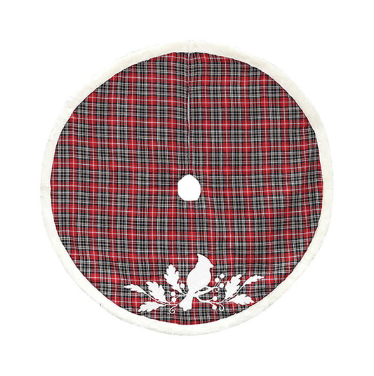 Dyno Plaid Tree Skirt Assorted Polyester 1 pk (Pack of 4)