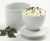 Norpro Porcelain White Hand Wash Ceramic Butter Keeper 3.5 W x 3.5 L in.