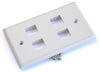 Black Point Products White Plastic Keystone Wall Plate 1 pk