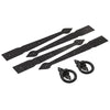 National Hardware N109-018 Black Spear Gate With Ring Pull 6 Piece Kit