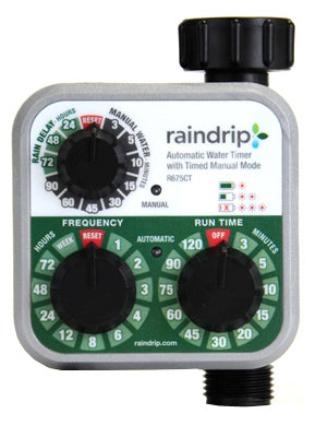 Nds Raindrip Inc Lwn and Grdn Flow AA Alkaline Battery Operated 3-Dial Water Timer