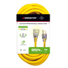 Monster Just Power It Up Outdoor 25 ft. L Yellow Extension Cord 14/3 SJTW