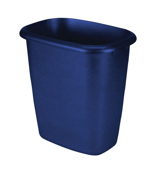 Rubbermaid 3.75 gal. Blue Open Top Wastebasket (Pack of 6)