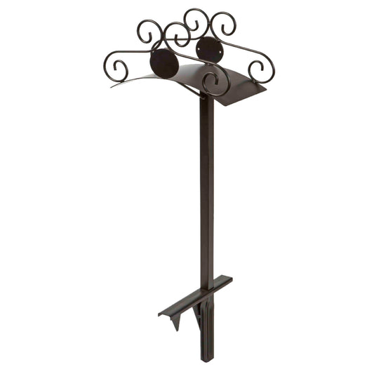 Liberty Garden  125 ft. Free Standing  Decorative  Black  Hose Stand
