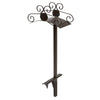 Liberty Garden  125 ft. Free Standing  Decorative  Black  Hose Stand