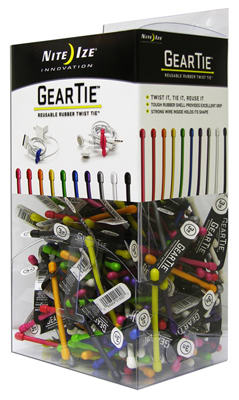 Gear Tie, Bendable Wire, Assorted Colors, 3-In. (Pack of 200)