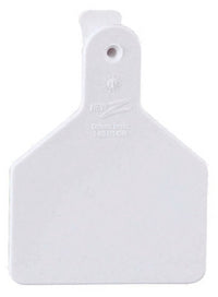 Calf Tag, White, 2-3/8 x 3-1/4-In., 25-Pk.