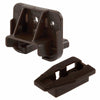 Prime Line Dark Brown Drawer Track Guide and Glide 1-3/16 L in.