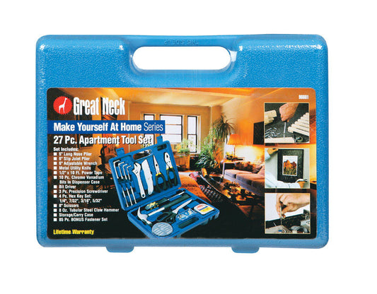 Great Neck 27 pc Apartment Combination Tool Set