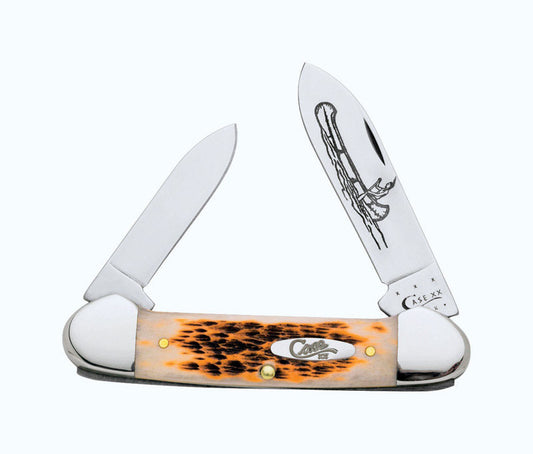 Case Canoe Amber Chrome Vanadium 3.63 in. Pocket Knife