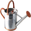 Gardman Copper/Silver 1 gal Galvanized Steel Watering Can