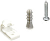 12-Pack White Down/Wall Clips