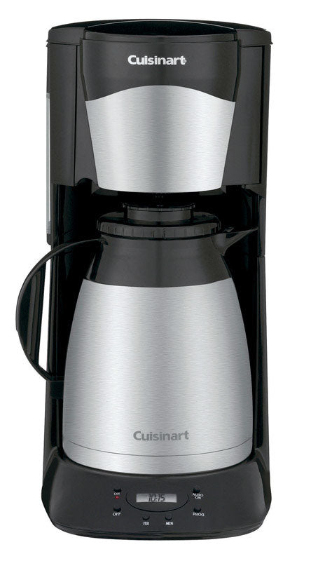 Cuisinart  Thermal  12 cups Black/Silver  Coffee Maker