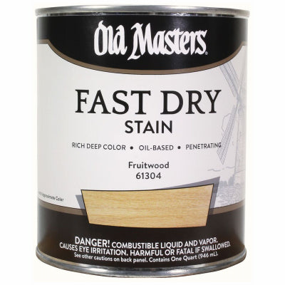 Fast Dry Stain, Oil-Based, Fruitwood, 1-Qt.