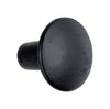 Acorn Contemporary Round Cabinet Knob 1-3/8 in. D 1 in. Iron Black 1 pk