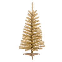 Celebrations 4 ft. Full Incandescent 70 lights Tinsel Christmas Tree