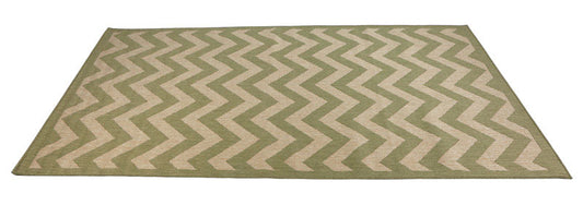 Linon Home Decor  9.5 ft. L x 6.5 ft. W Green  Outdoor Rug