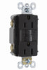 Pass & Seymour  15 amps 125 volt Black  GFCI Outlet  5-15R  1 pk