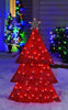 Sylvania Illuminet Mesh Color Changing Plug-In LED Red Tree Christmas Decor 36 H in.