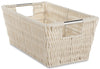 Whitmor Latte Tote Bin 4.5 in. H X 6.5 in. W X 11.40 in. D Stackable