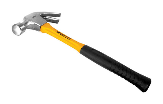 Performance Tool 16 oz Smooth Face Claw Hammer 12.5 in. Fiberglass Handle