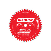 Hoja de sierra circular Diablo de 7-1/4 pulg. de diámetro x 5/8 pulg. con punta de carburo, 44 ​​dientes, 1 pieza