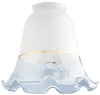 Westinghouse 8108200 2-1/4" Clear & Frosted With Gold Band Crimp Lamp Shade (Pack of 6)