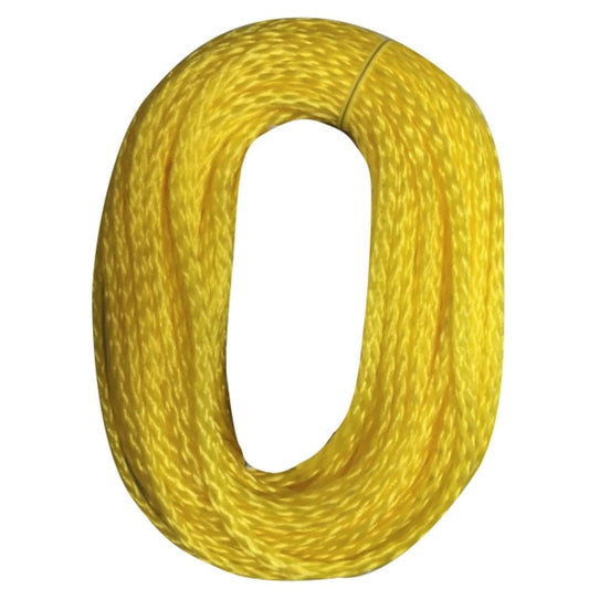 Secureline 1/4 in.   D X 100 ft. L Yellow Hollow Braided Polypropylene Rope