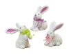 Gerson Company Easter Bunny Figurine 3 pk (Pack of 3)
