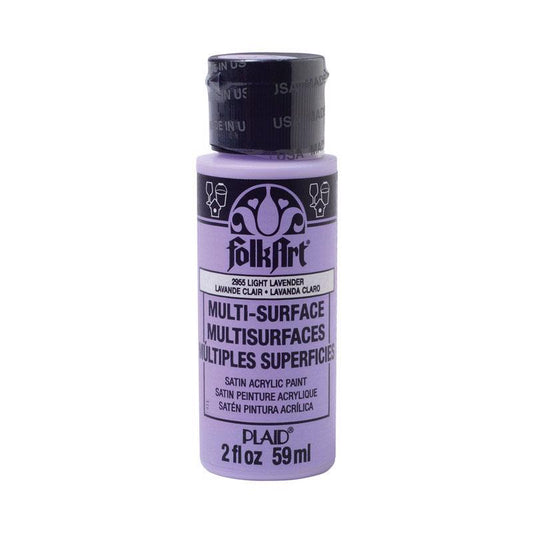 Plaid FolkArt Satin Light Lavender Hobby Paint 2 oz. (Pack of 3)