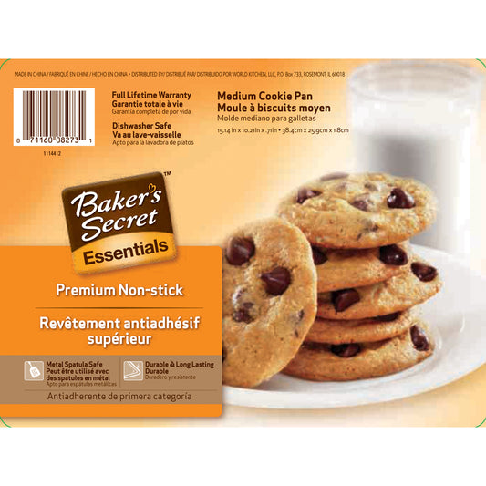 Bakers Secret 1114412 Medium Baker's Secret® Cookie Sheets                                                                                            