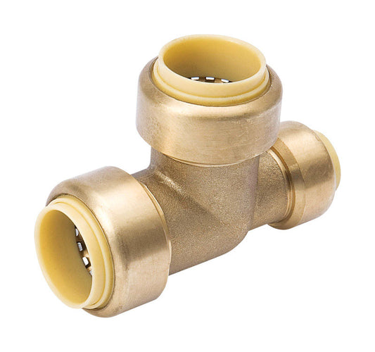 BK Products ProLine 3/4 in. Push X 1/2 in. D Push Brass Reducing Tee