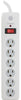 GE 10 ft. L 6 outlets Surge Protector White 800 J