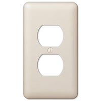 Amerelle Devon Almond 2 gang Stamped Steel Duplex Wall Plate 1 pk