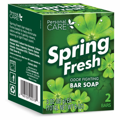 Deodorant Soap Bar, Spring Fresh, 3-oz., 2-Pk. (Pack of 12)