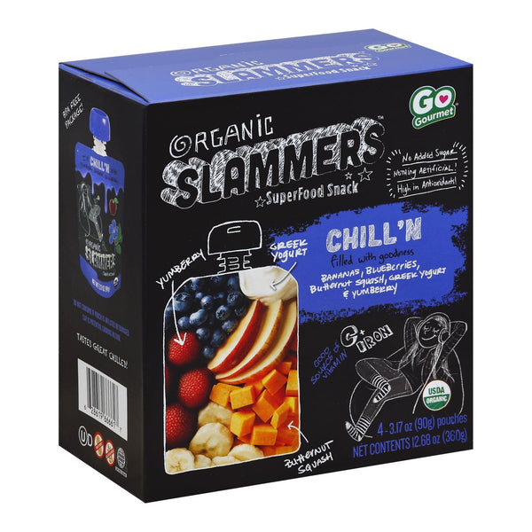 Slammers - Snack Chln Ban&blubry - Case of 4-3.17 OZ (Pack of 4)